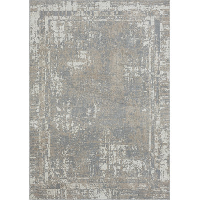 Washable Abstract Indoor Rug