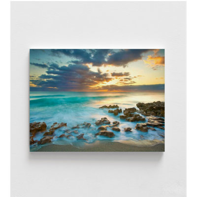 Reproduction d'affiche de bord de mer, grande idée de décor de chambre à coucher, maison de plage, restaurant de fruits de mer, plage des Caraïbes