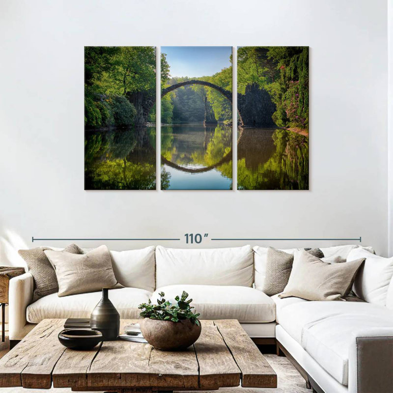 Lilie Bridge Reflection, 48" H x 74" W