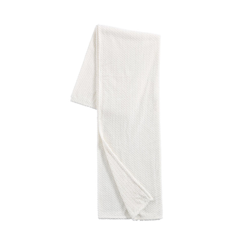 Jeté polaire Basic Comfort, 60" L x 50" W, Ivoire