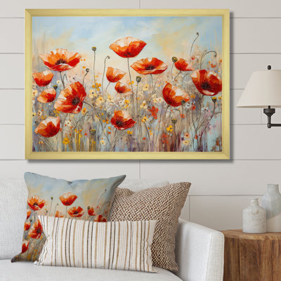 " Red Poppies Blossoming II "