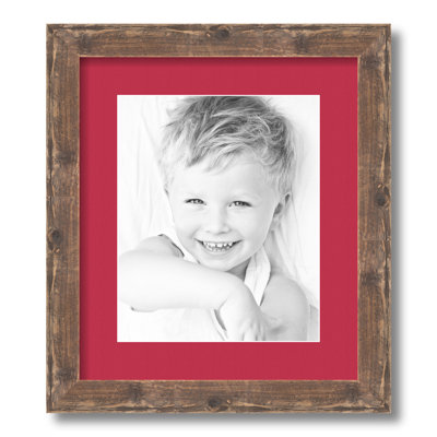Wood Matte Picture Frame with Mat