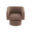 Chaise pivotante rembourrée en café - Convient à divers décors pour créer un espace de vie élégant-535324421