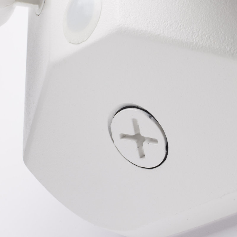 White Dual Head LED Outdoor Security Flood Light