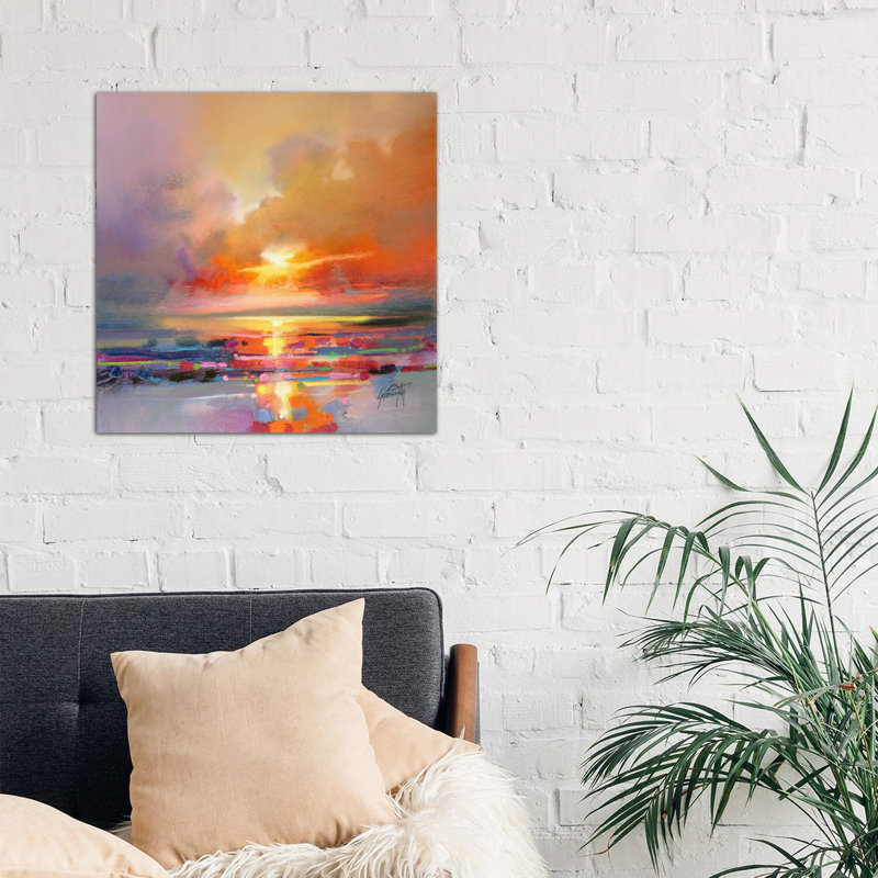 «Diminuendo Sky Study III» par Scott Naismith - reproduction d'art, H 26 po x l 26 po x P 1,5 po, Toile tendue