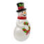 Bonhomme de neige pré-illuminé DEL de 24,8 po de Fraser Hill Farm, moulé par soufflage avec couronne