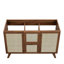 Meuble-lavabo double autoportant 48 po avec plateau en bois manufacturé Modway Soma-93249788-93249789