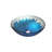 Novatto 16.5'' Blue Glass Circular Bathroom Sink