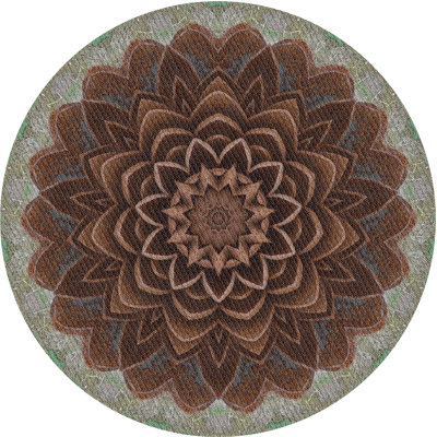 Brun Tapis décoratif East Harptree