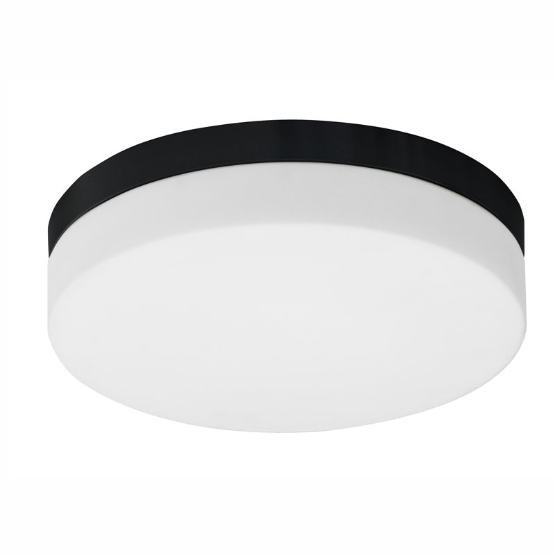 Plafonnier encastré 3 lumières, Noir mat