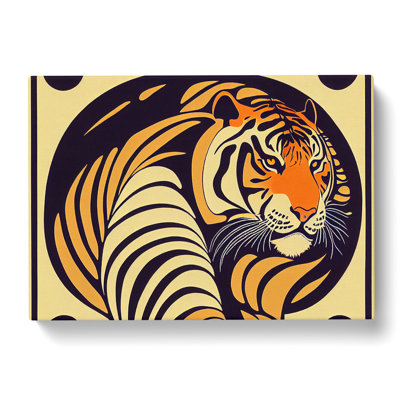 Tiger Art Deco Vol.2 - Wrapped Canvas Print