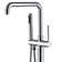Freestanding Bathtub Faucet With Hand Shower In . Two Handles, Manual Bathroom Faucet. Metal Made. Full Body Spray For Comprehensive Wash. Stylish And Concise Form. 6.13 Width, Depth, 43.01 Height,