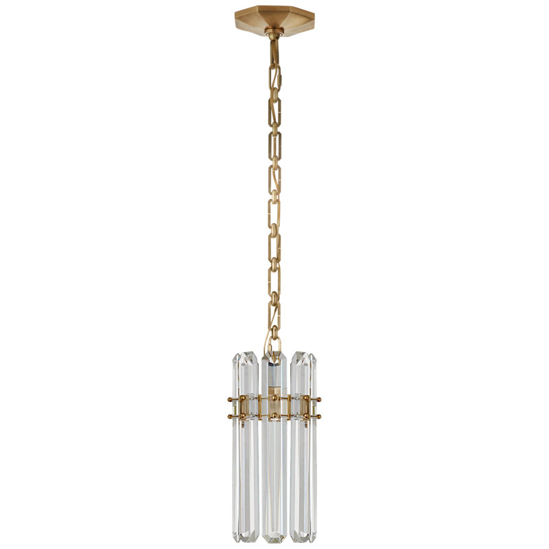 AERIN Bonnington Small Pendant, Rubbed Antique Brass
