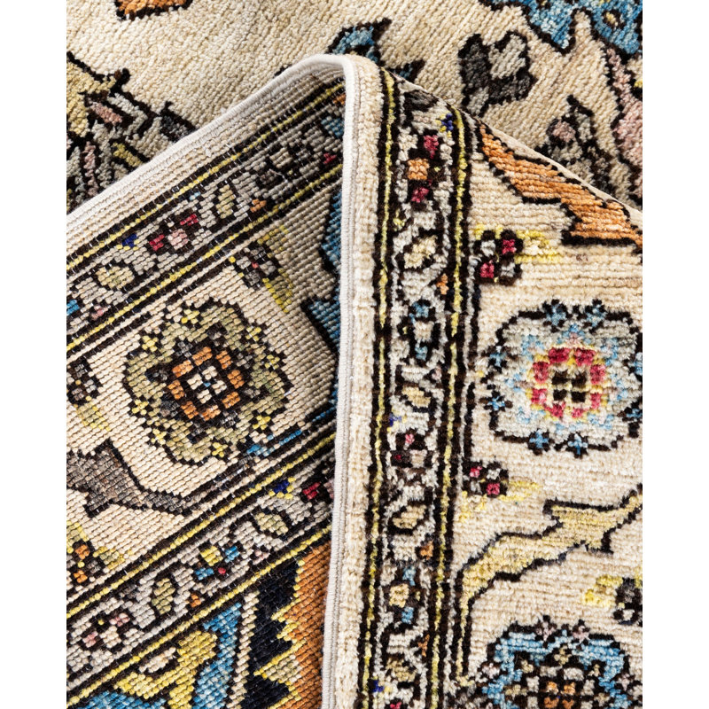 Serapi One-of-a-Kind 4' 0" X 5' 11" Hand Knotted Area Rug