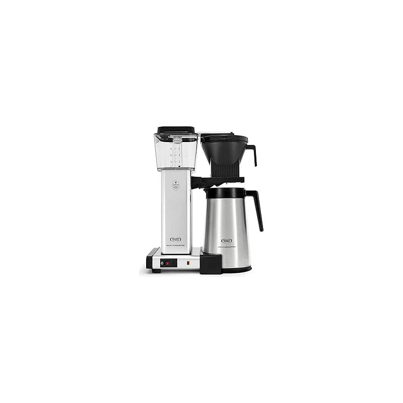Technivorm Moccamaster 79317 KBGT 10-Cup Coffee Maker, 40 oz, Stone Grey, Polished Silver