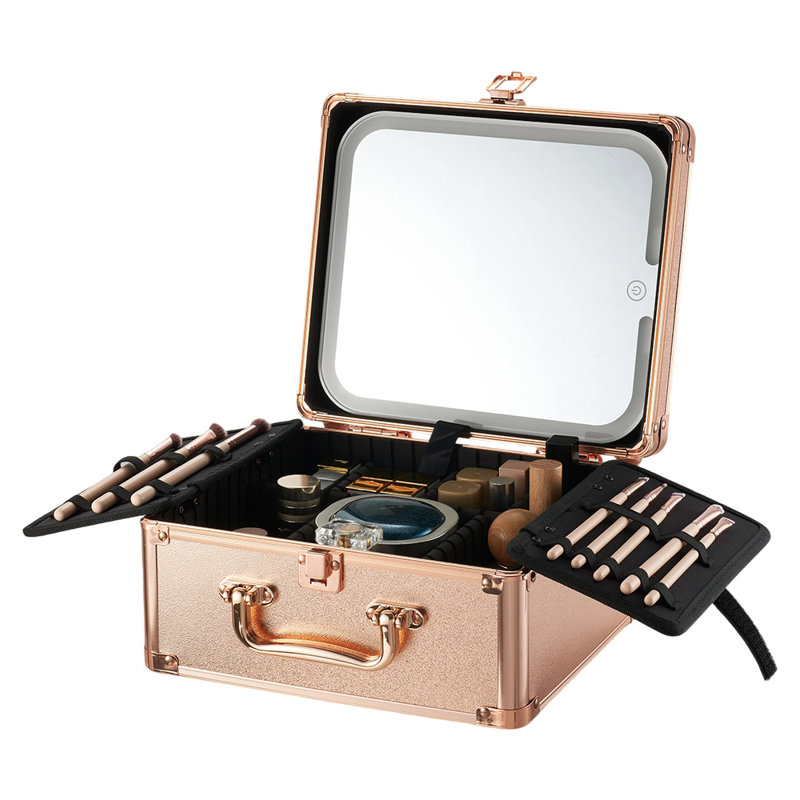 Polyvinyl Chloride (PVC) Jewellery Box, Rose Gold