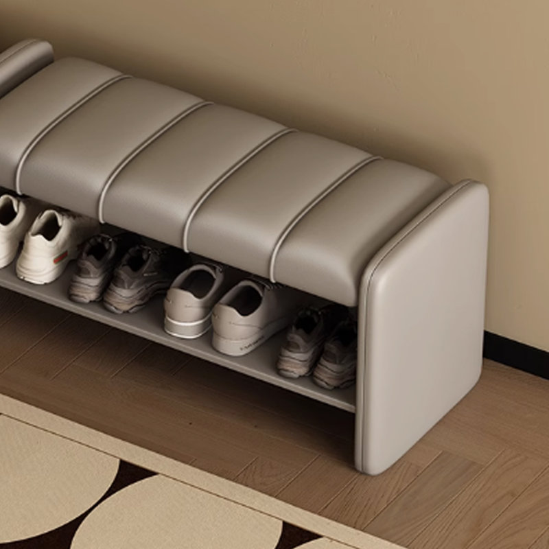 Home Shoe Stool, Gray
