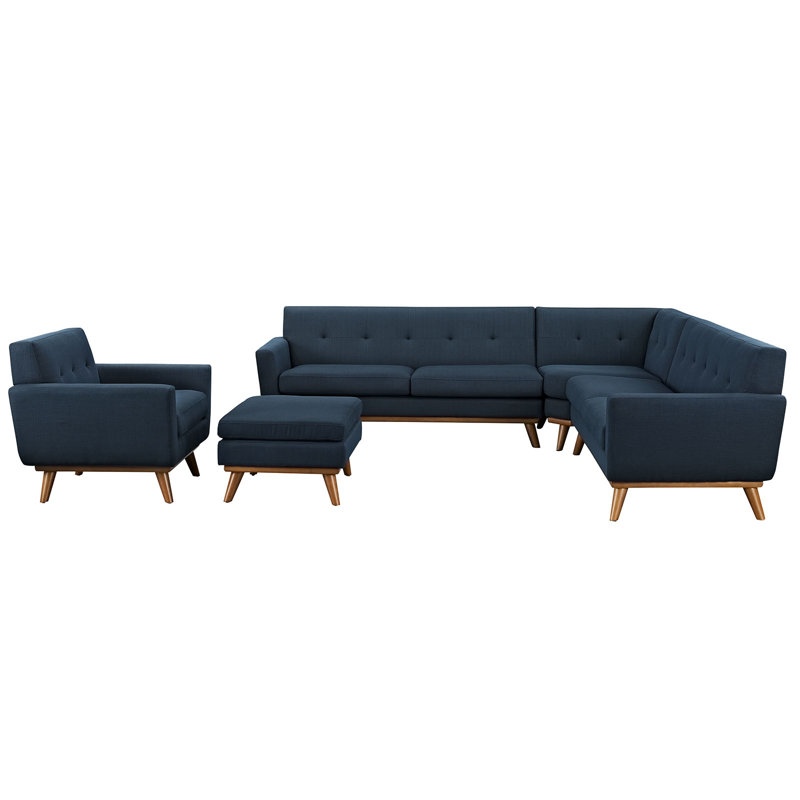 Engage 5-piece Sectional Sofa, Azure