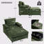 Fauteuil ergonomique surdimensionné avec repose-pieds-1447455898