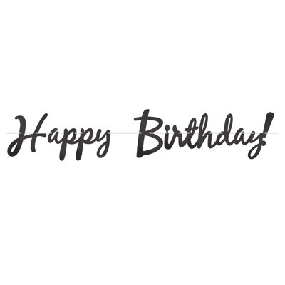 Banderole Foil Happy Birthday
