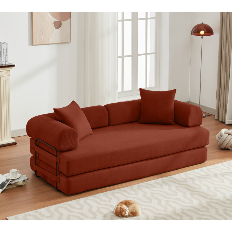 Canapé convertible Boneless, Rouge