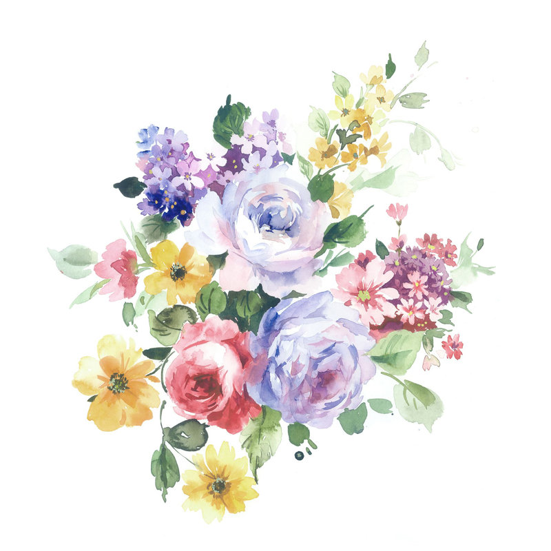 Panneau mural Bouquet L 8,33 pi x l 100 po, L 100 po x L 8,33 po