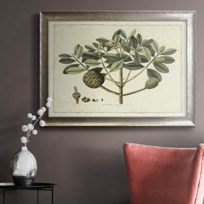 Delicate Botanical IV - Peinture sur toile encadrée