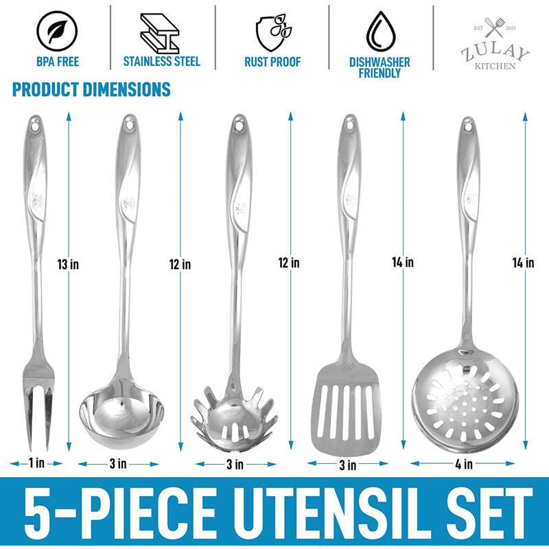 Ensemble d'ustensiles de cuisine Zulay (5 pièces)