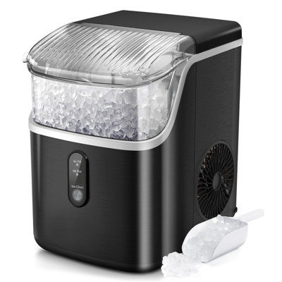 Havato 34lbs/Day Nugget Ice Maker Countertop - Chewable Pebble Ice, One-Click Operation, Self-Cleaning, Home/Kitchen/Office | Fridge.com