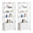Vasilija 4-Tier Open Bookshelf Bookcase with Drawers for Study Living Room-800046663