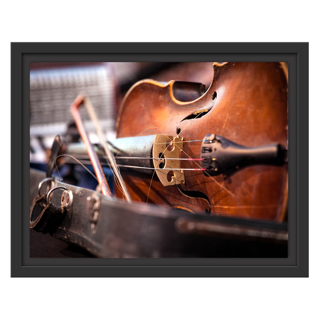 Gerahmtes Wandbild Alte Violine