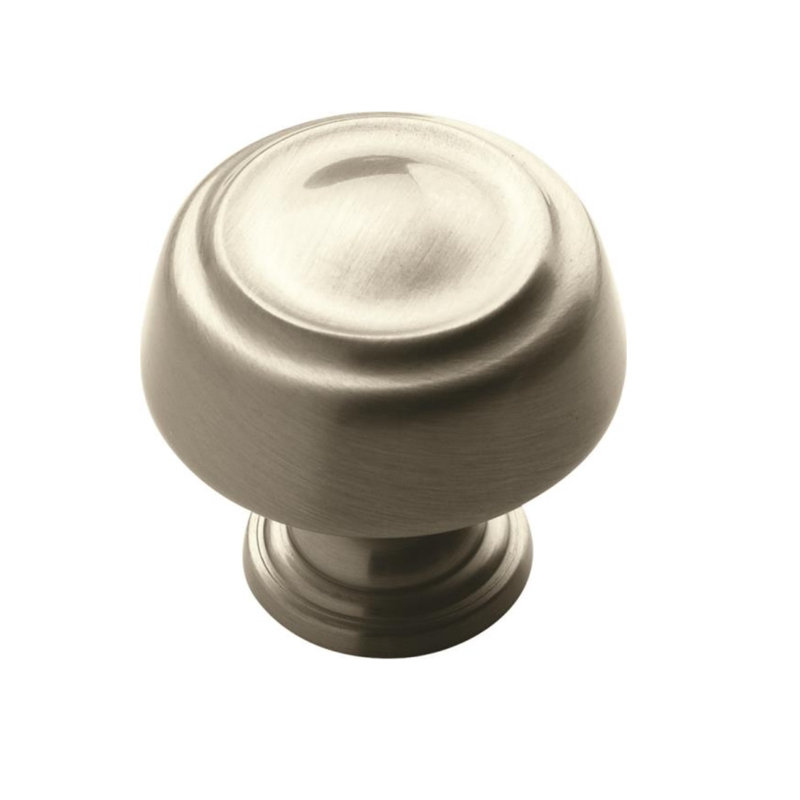 Kane Mushroom Knob, Satin Nickel, 1 1/4"