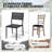 10-person Rectangular Outdoor Dining Set With Umbrella Hole,  Aluminum Frame and Armless Chairs-114812539