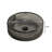Transparent Black 14.24*4.64inch Round Crystal Glass Bathroom Sink Without Faucet, Clean And Refreshing Look, Long - Lasting For Regular Care, Suits Various Countertop Styles, Drain Stopper Advice
