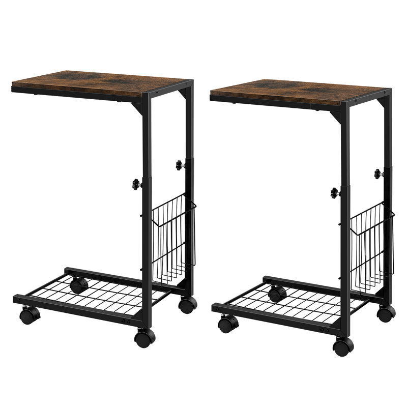 2 - Pack Brown Lift - up C - Tables: Adjustable & Retro - Stylish, Brown