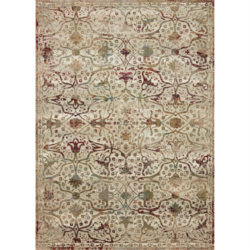 Tapis décoratif brun tissé à la main de style oriental 1 pi 6 po x 1 pi 6 po Lazro