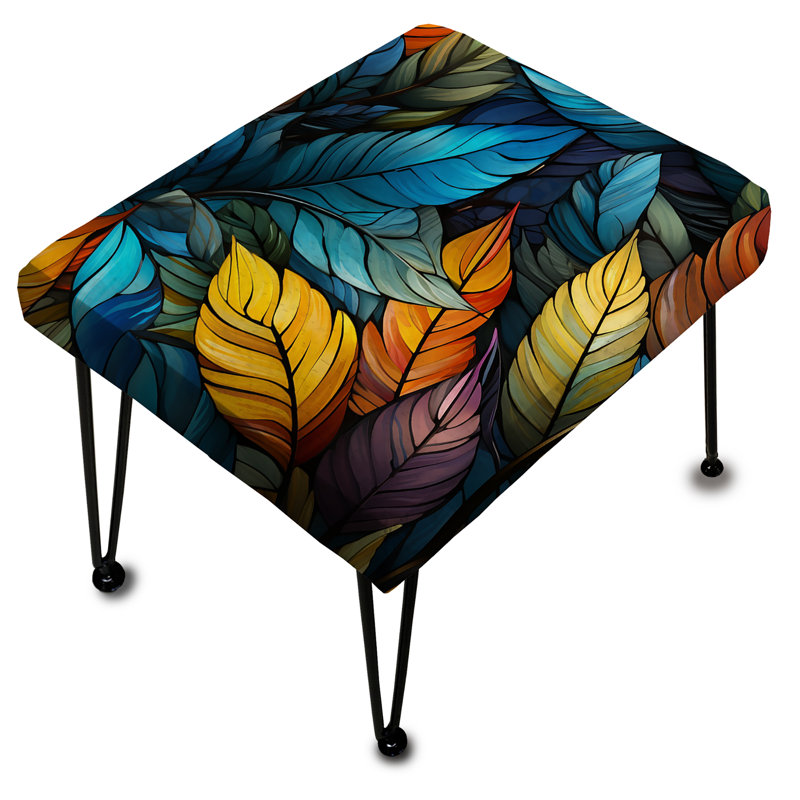 Tropical Mosaic Tropical Pattern - Tropical Rectangle Ottoman