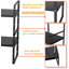 Rangement pour armoire extensible, rangement pour tablette de cuisine empilable à hauteur réglable, rangement pour garde-manger robuste pour vaisselle, épices, boîtes de conserve, casseroles et poêles, paquet de 3