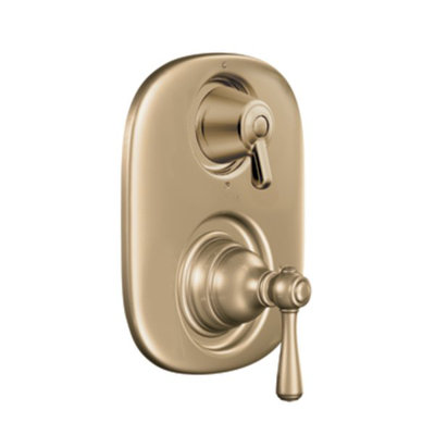 Kingsley Moentrol  Thermostatic Faucet Trim with Metal Push Button Handle