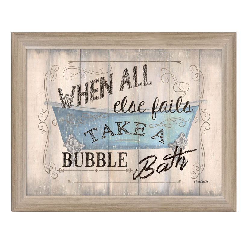 «Take a Bubble Bath», impression encadrée pour décoration de salon, maison, par Debbie DeWitt