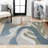 Jasian Abstract Glam Botanical Machine-Washable Cream/Multi Rug-868220996