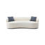 Canapé courbé beige 3 places Mid-Century-532704340