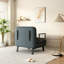 Fauteuil-lit convertible de 31,5 po, canapé-lit à trois volets avec dossier et coussin réglables, canapé-lit de loisirs avec structure en acier robuste pour la maison et le bureau, fauteuil-lit confortable-1204321965-1192146803