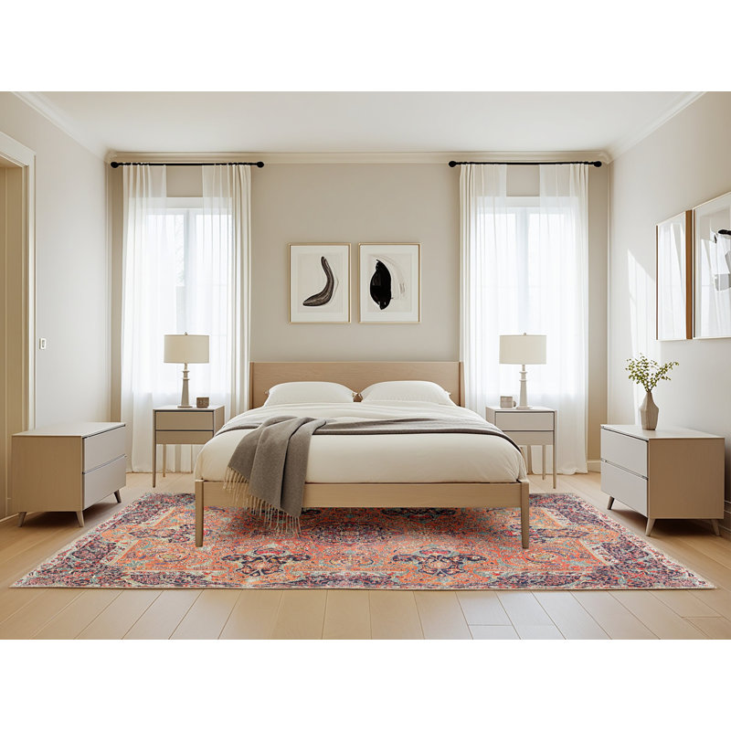 Bordovice Oriental Indoor Rug, Rectangle 5' x 8'