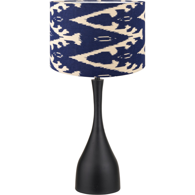 Metal Table Lamp, Blue