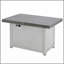 Table de foyer extensible rectangulaire en alliage d'aluminium, 50 000 BTU