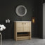 Meuble-lavabo autoportant avec porte à fermeture douce-419546779