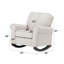 Chaise berçante en tissu beige