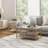 Coffee Tables Set Of 2, 2-Rier Rectangle And Round Coffee Table With Storage Shelves, Faux Marble Top And Steel Frame, Sofa Side Table For Living Room, White