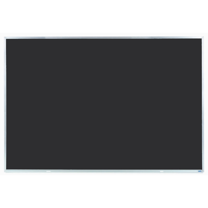 Black Chalkboard with Silver Aluminum Frame, Wall Mounted